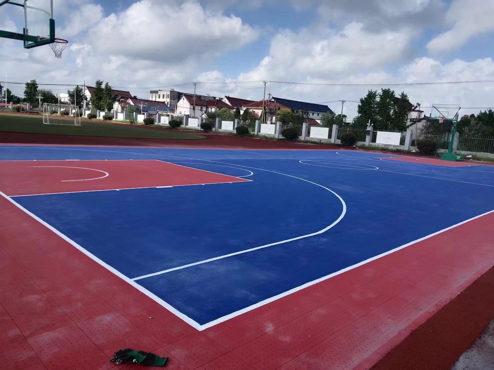 宁波篮球场软塑悬浮地板案例