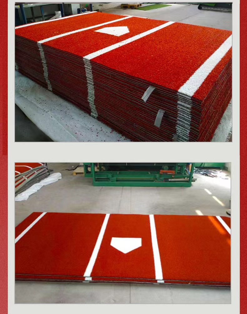 济宁Factory direct durable baseball batting mat artificial turf mat softball batting practice